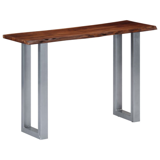 Wandtafel 115x35x76 cm massief acaciahout en ijzer MeubelReus