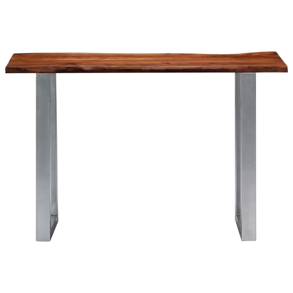 Wandtafel 115x35x76 cm massief acaciahout en ijzer MeubelReus