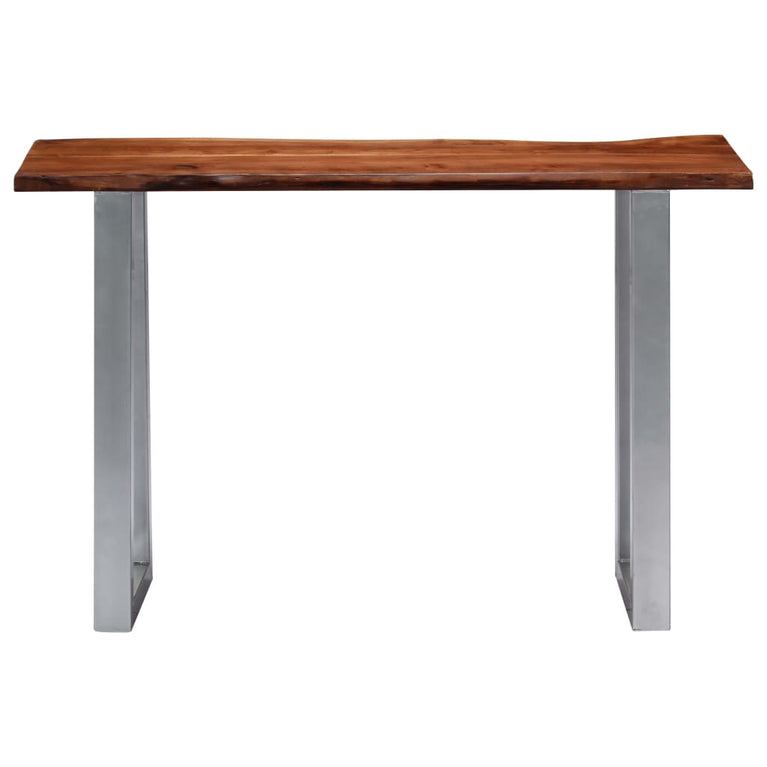 Wandtafel 115x35x76 cm massief acaciahout en ijzer MeubelReus