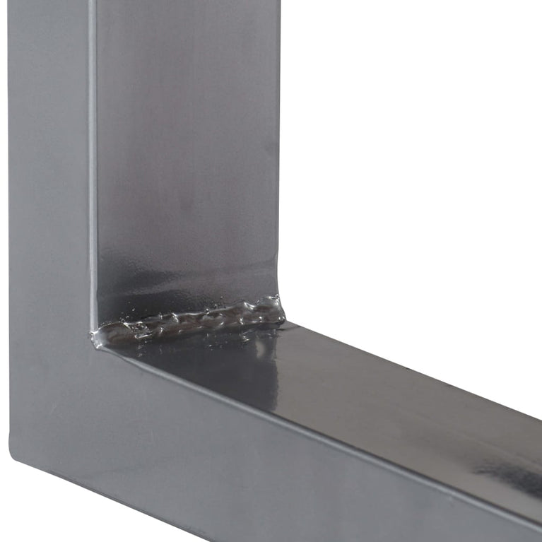 Wandtafel 115x35x76 cm massief acaciahout en ijzer MeubelReus