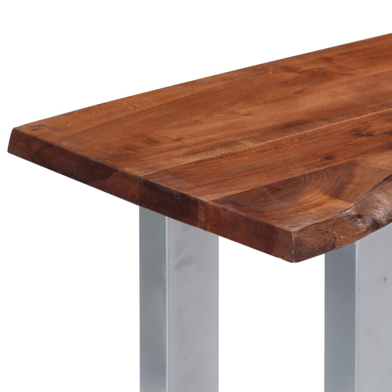 Wandtafel 115x35x76 cm massief acaciahout en ijzer MeubelReus