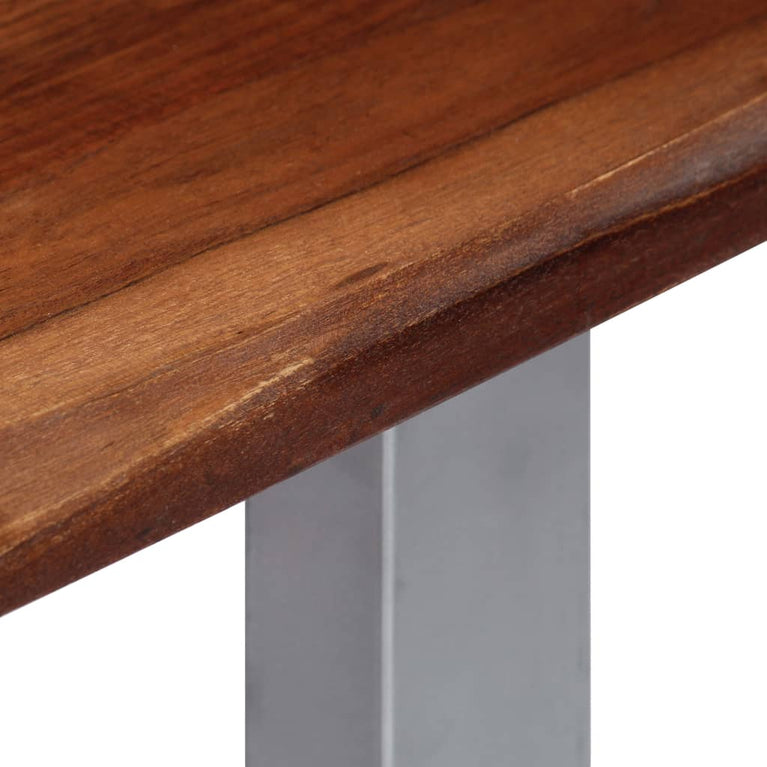 Wandtafel 115x35x76 cm massief acaciahout en ijzer MeubelReus