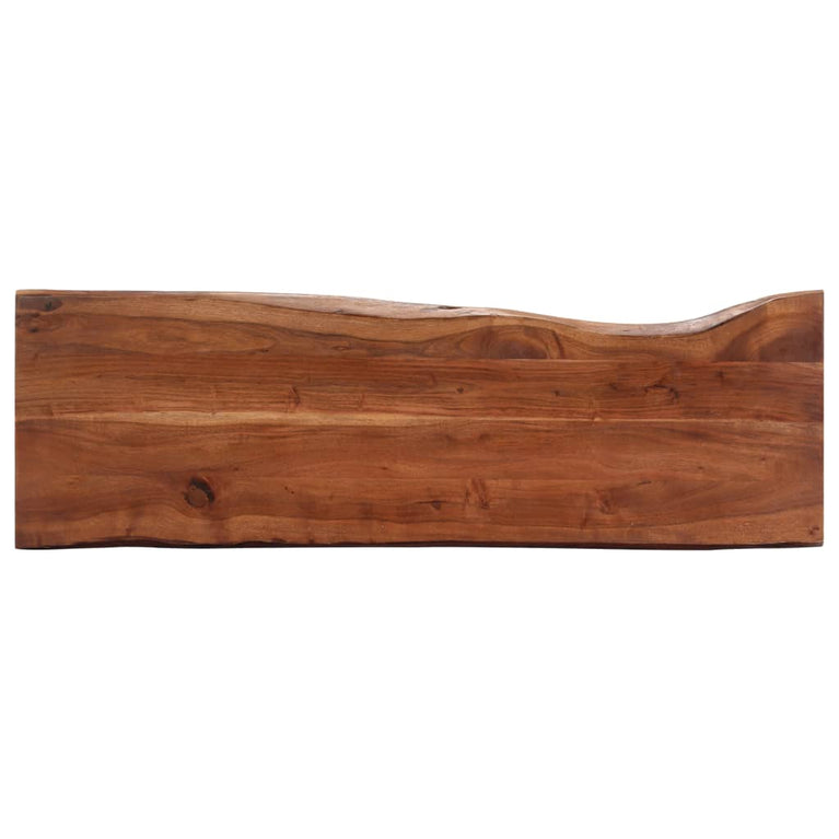 Wandtafel 115x35x76 cm massief acaciahout en ijzer MeubelReus