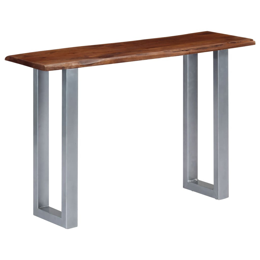 Wandtafel 115x35x76 cm massief acaciahout en ijzer MeubelReus