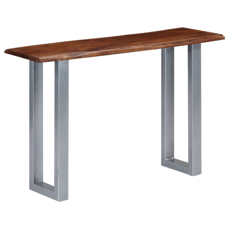Wandtafel 115x35x76 cm massief acaciahout en ijzer MeubelReus