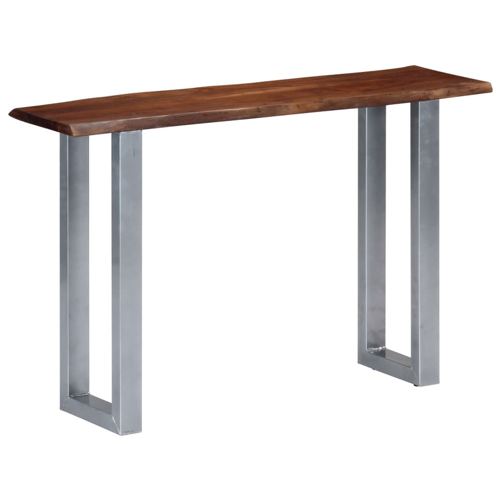 Wandtafel 115x35x76 cm massief acaciahout en ijzer MeubelReus