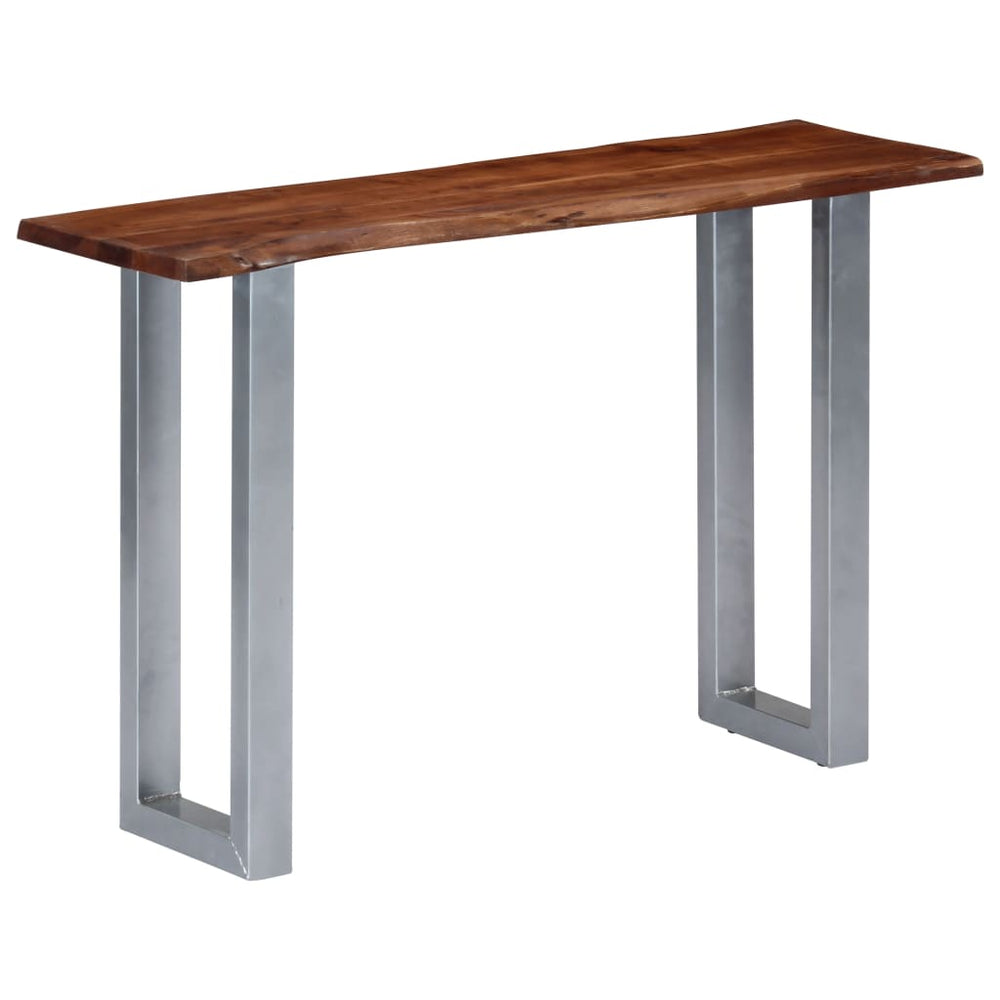 Wandtafel 115x35x76 cm massief acaciahout en ijzer MeubelReus