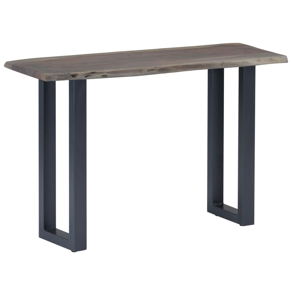 Wandtafel 115x35x76 cm massief acaciahout en ijzer grijs MeubelReus