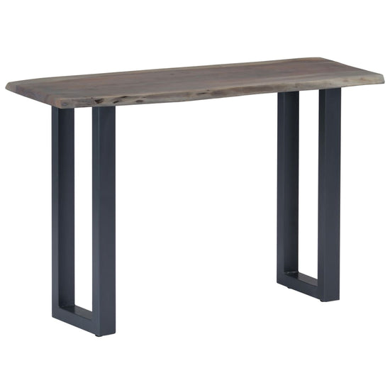 Wandtafel 115x35x76 cm massief acaciahout en ijzer grijs MeubelReus