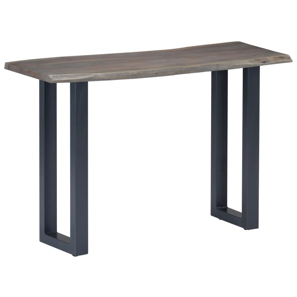 Wandtafel 115x35x76 cm massief acaciahout en ijzer grijs MeubelReus