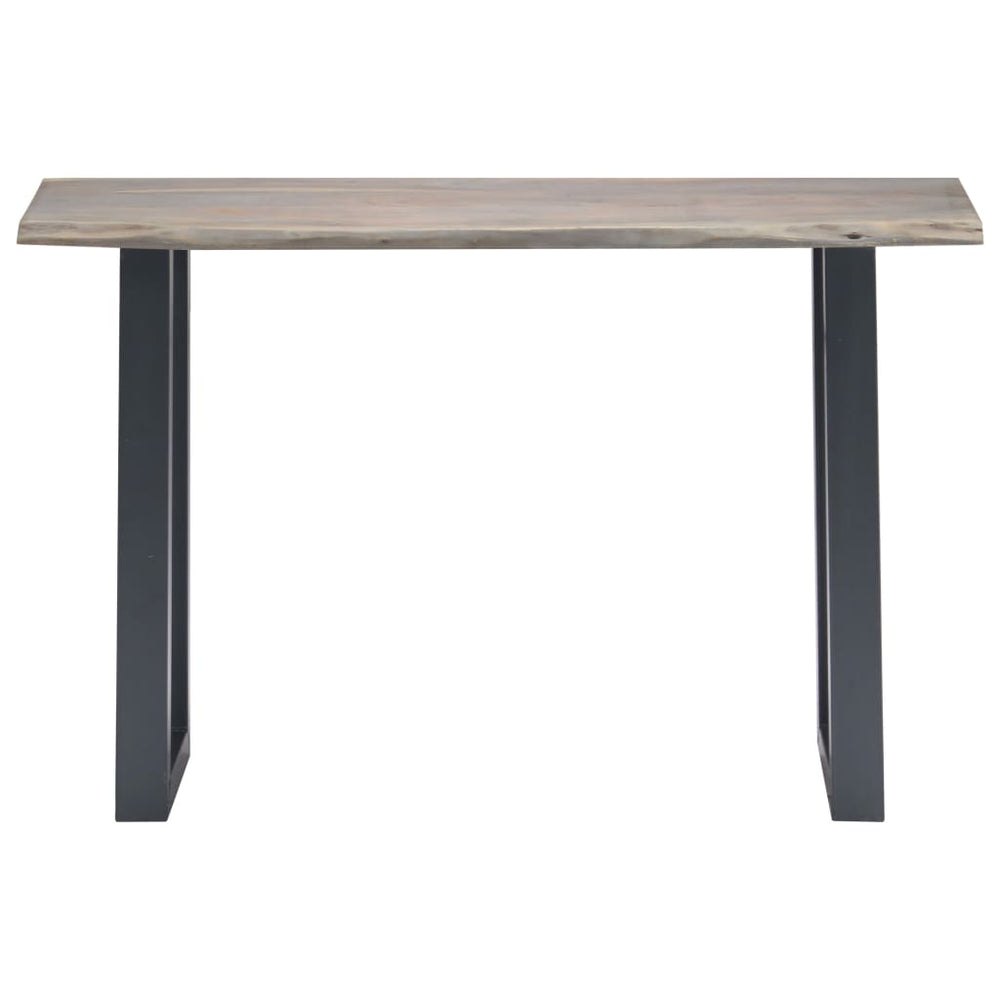 Wandtafel 115x35x76 cm massief acaciahout en ijzer grijs MeubelReus