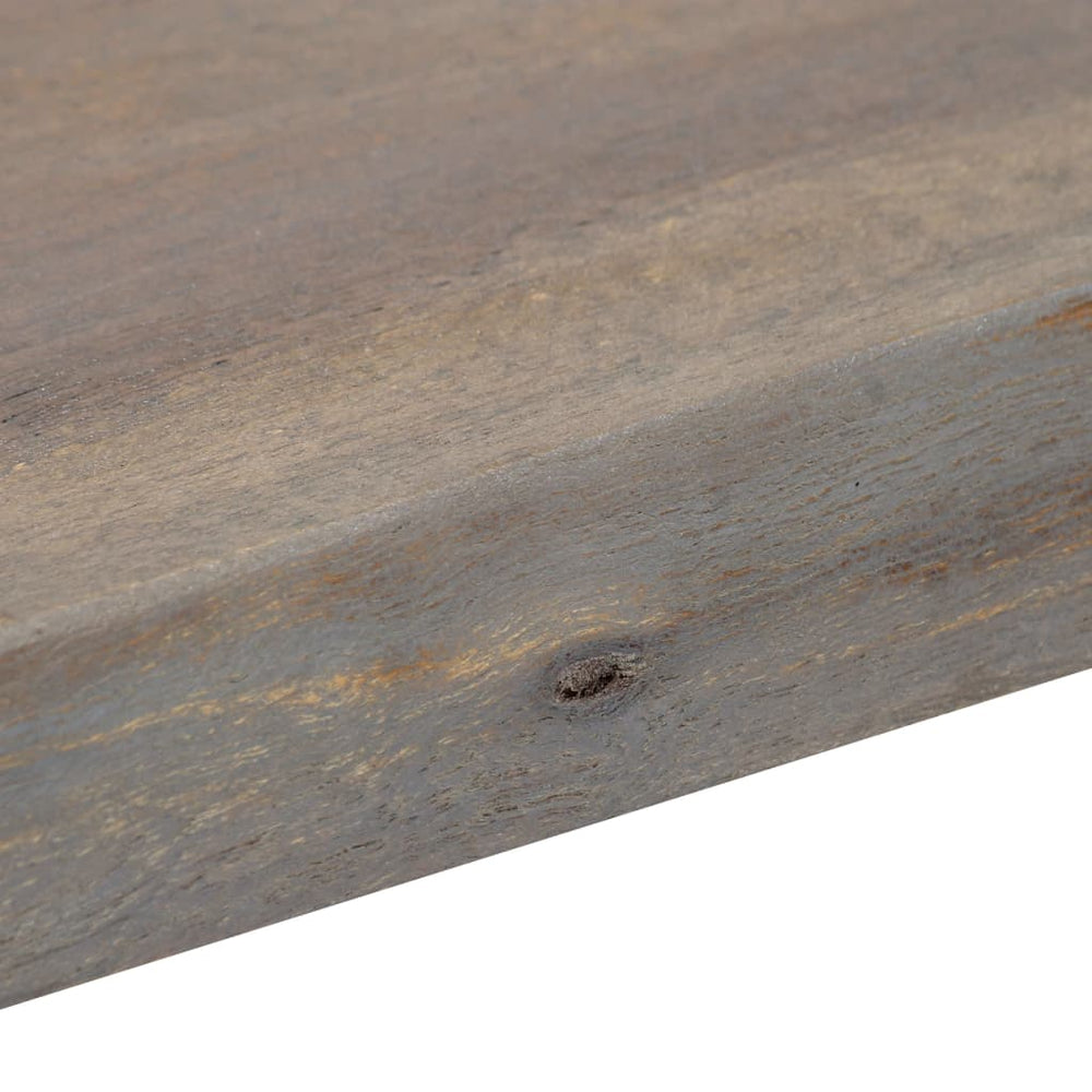 Wandtafel 115x35x76 cm massief acaciahout en ijzer grijs MeubelReus