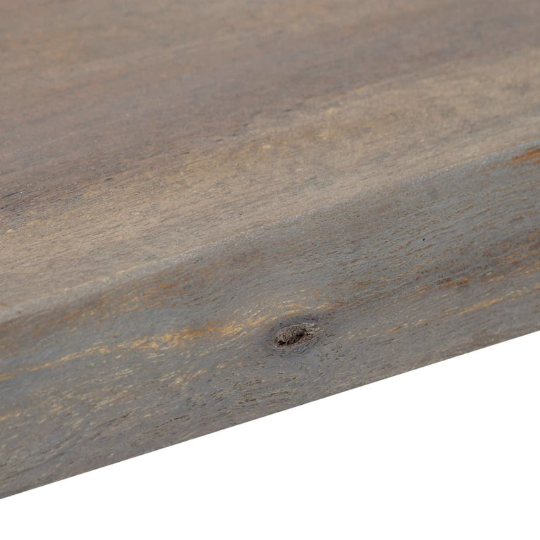 Wandtafel 115x35x76 cm massief acaciahout en ijzer grijs MeubelReus