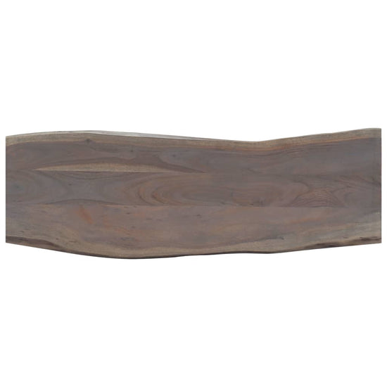 Wandtafel 115x35x76 cm massief acaciahout en ijzer grijs MeubelReus
