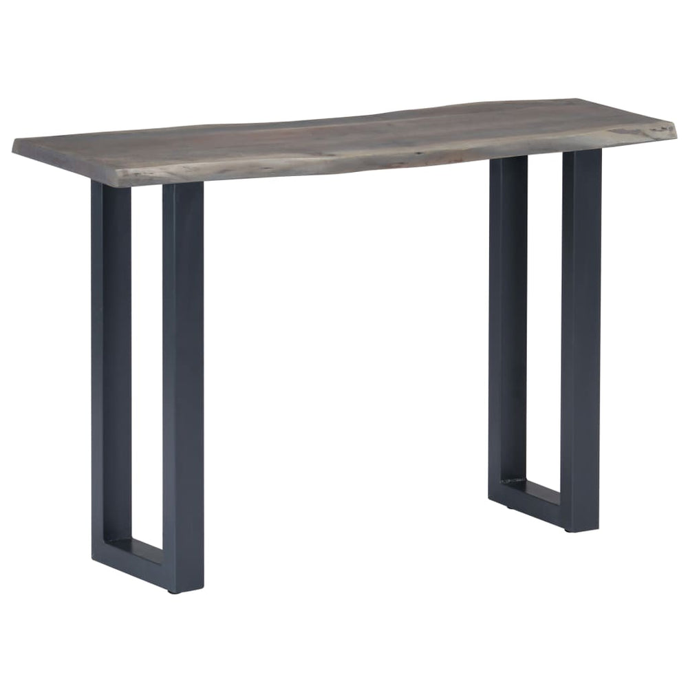 Wandtafel 115x35x76 cm massief acaciahout en ijzer grijs MeubelReus