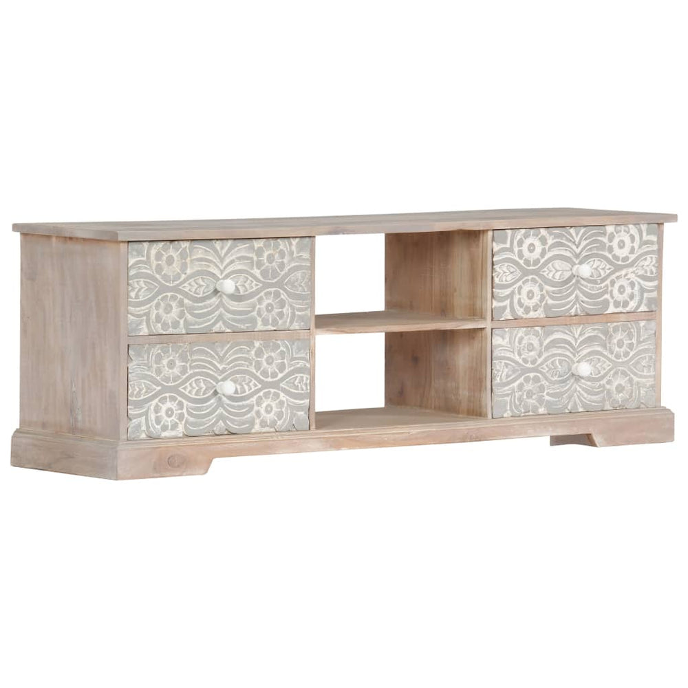 Tv-meubel 120x30x40 cm massief acaciahout MeubelReus