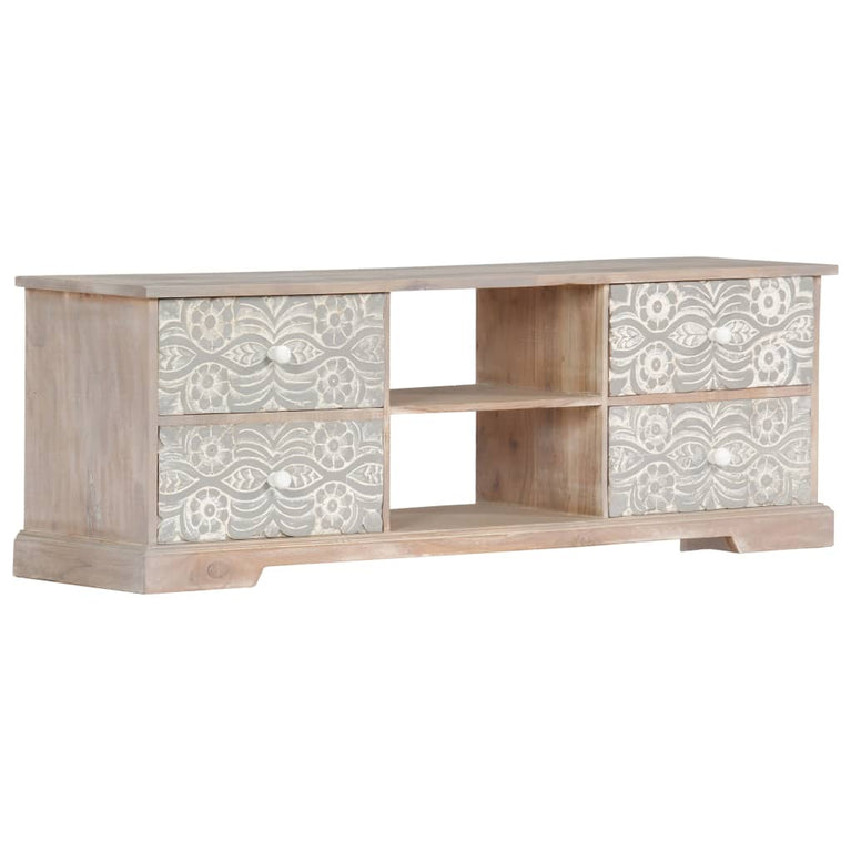 Tv-meubel 120x30x40 cm massief acaciahout MeubelReus
