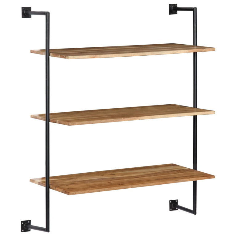 Wandschap 94x35x113 cm massief acaciahout MeubelReus