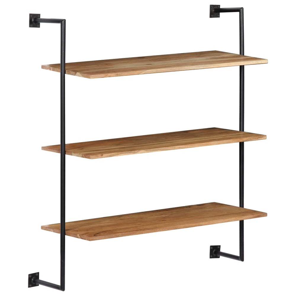 Wandschap 94x35x113 cm massief acaciahout MeubelReus
