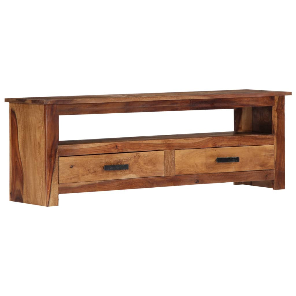 TV-meubel 118x30x40 cm massief sheeshamhout MeubelReus