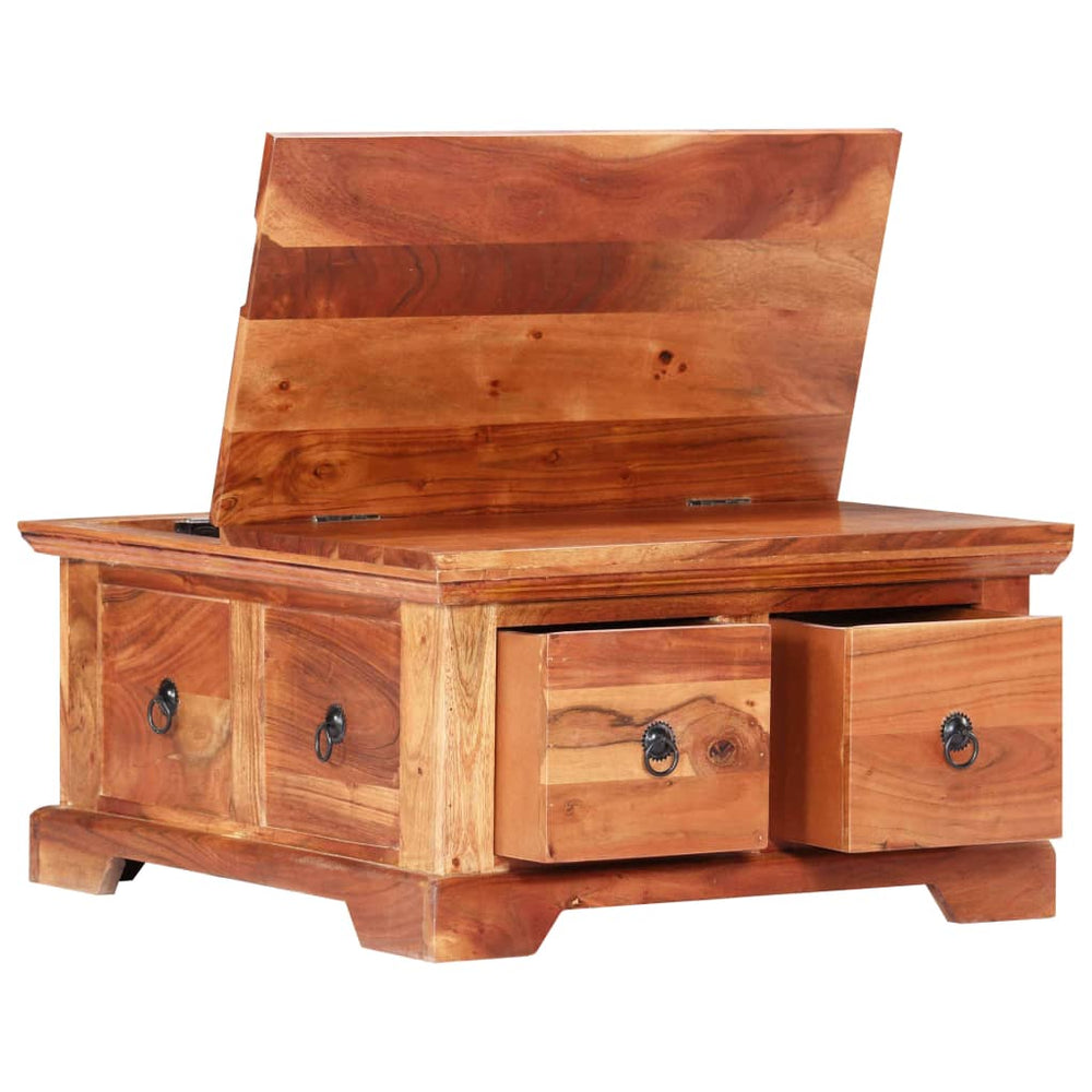 Salontafel 66x75x35 cm massief acaciahout MeubelReus