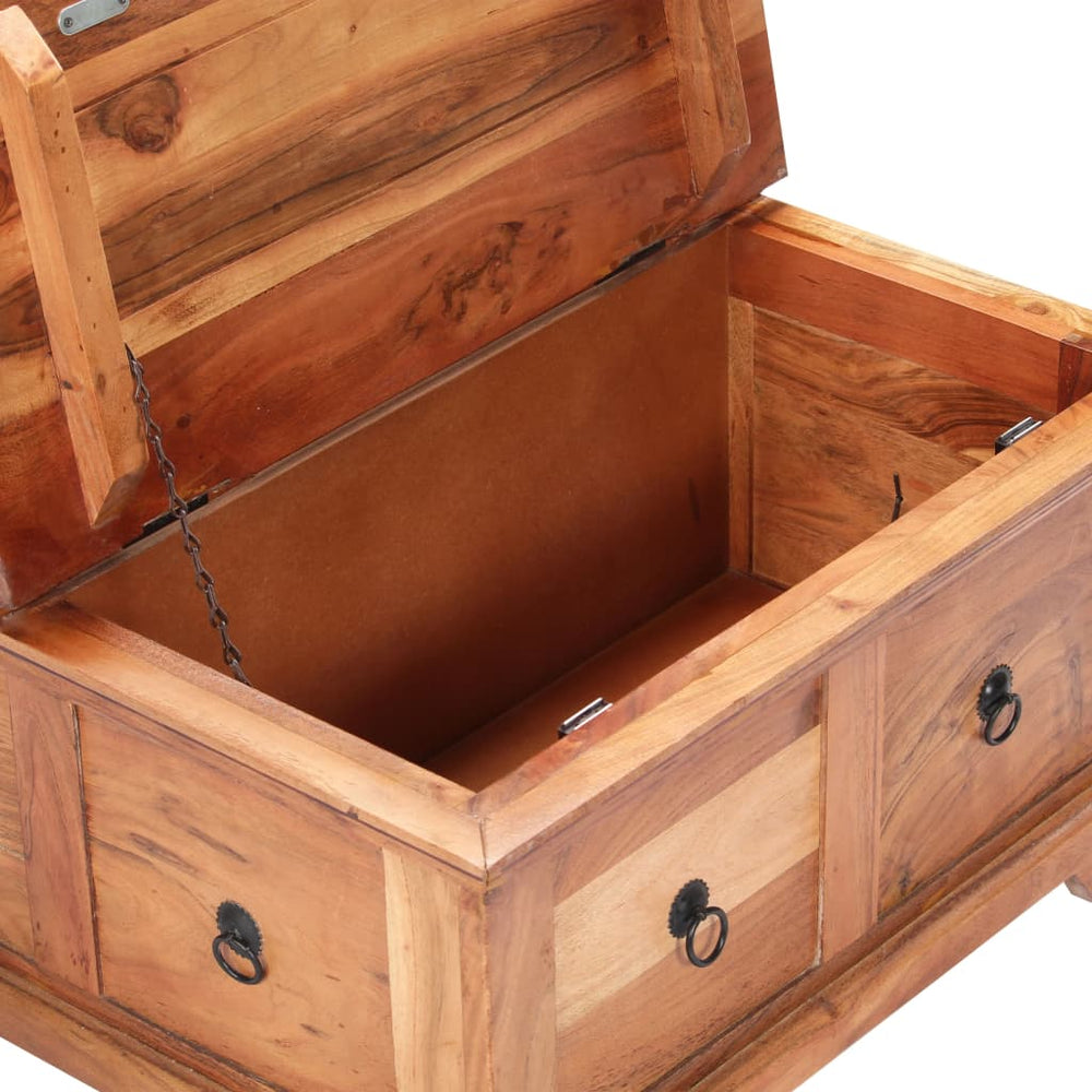 Salontafel 66x75x35 cm massief acaciahout MeubelReus