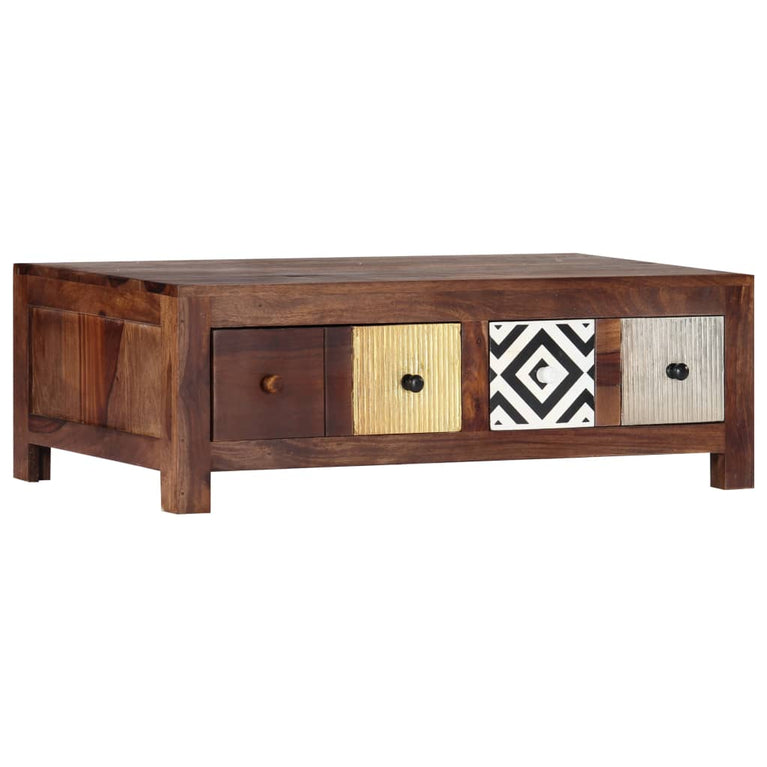 Salontafel 90x50x30 cm massief sheeshamhout MeubelReus