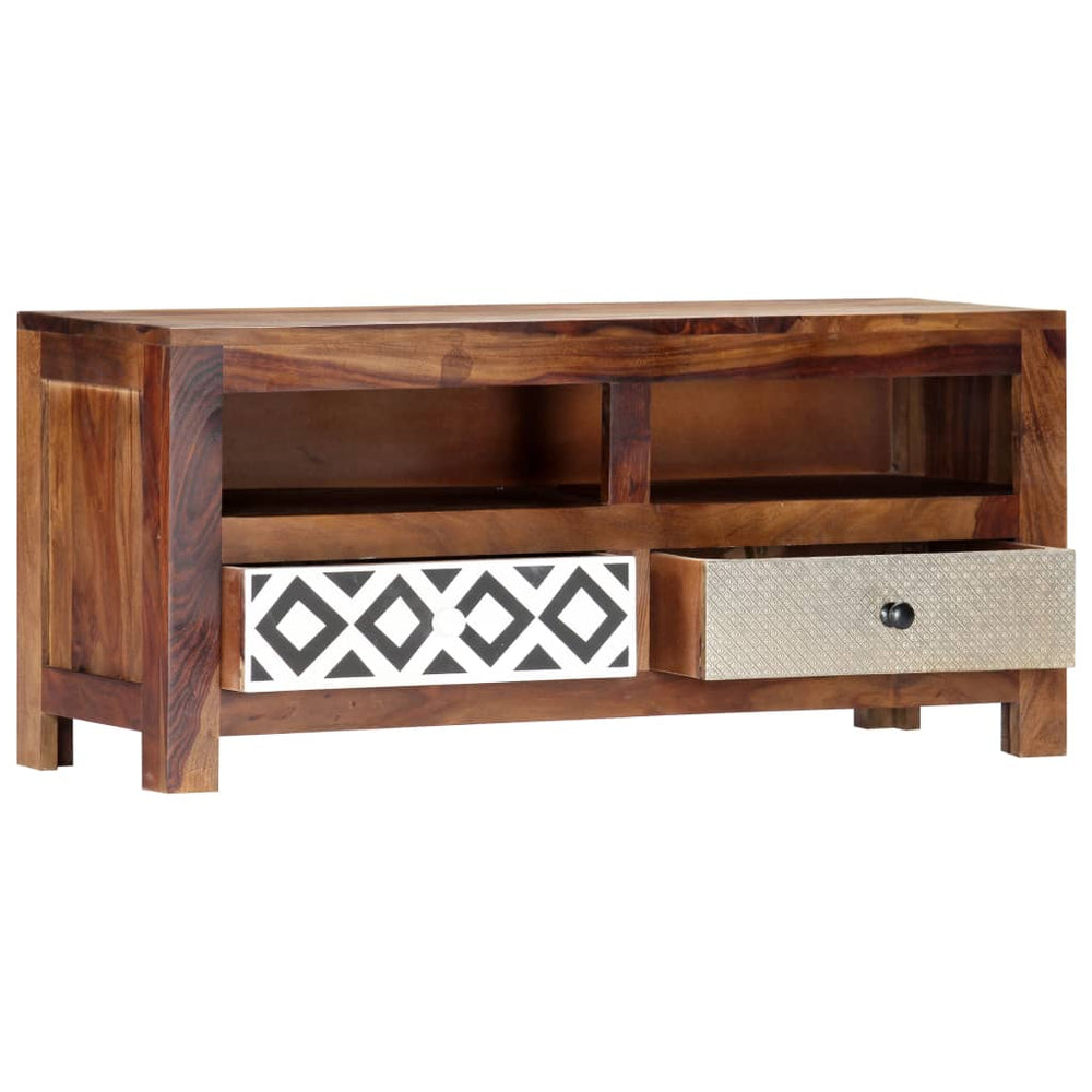 Tv-meubel 90x30x40 cm massief sheeshamhout MeubelReus