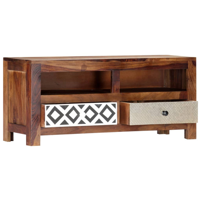 Tv-meubel 90x30x40 cm massief sheeshamhout MeubelReus