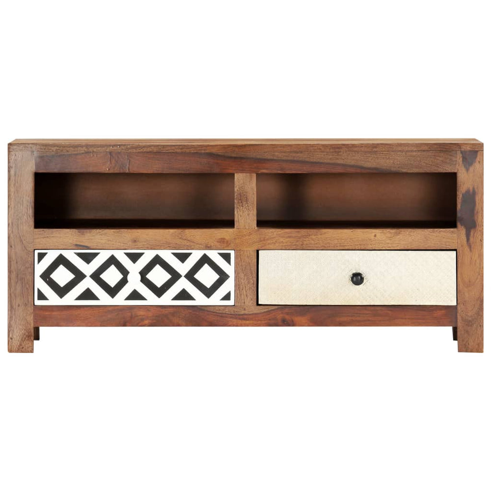 Tv-meubel 90x30x40 cm massief sheeshamhout MeubelReus