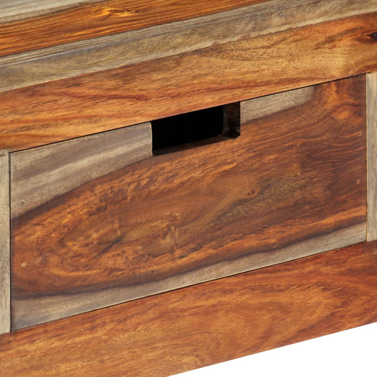 Wandtafel met 3 lades 120x30x75 cm massief sheeshamhout MeubelReus
