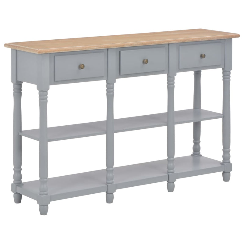 Wandtafel 120x30x76 cm MDF grijs MeubelReus