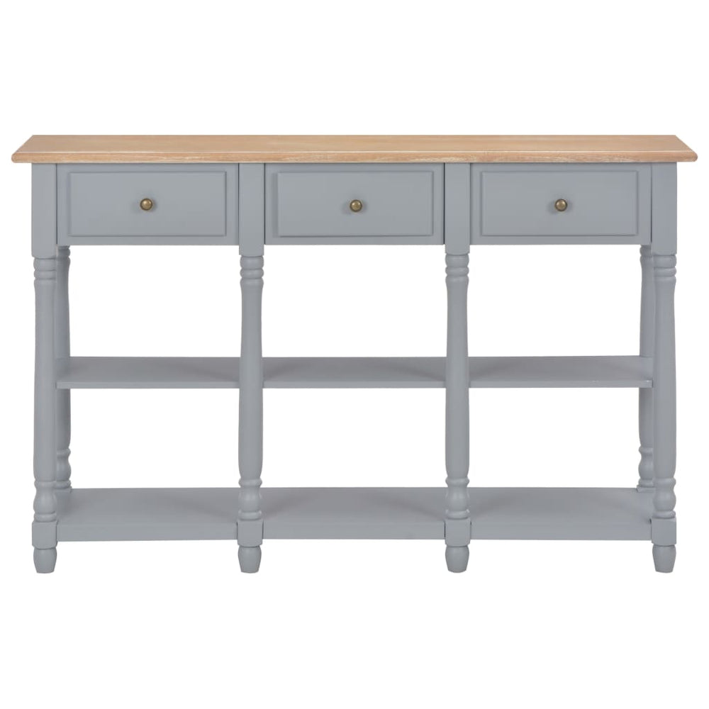 Wandtafel 120x30x76 cm MDF grijs MeubelReus