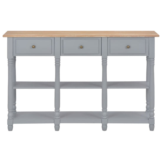 Wandtafel 120x30x76 cm MDF grijs MeubelReus