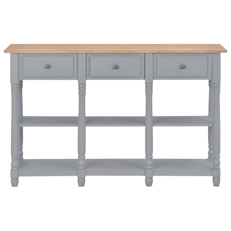 Wandtafel 120x30x76 cm MDF grijs MeubelReus