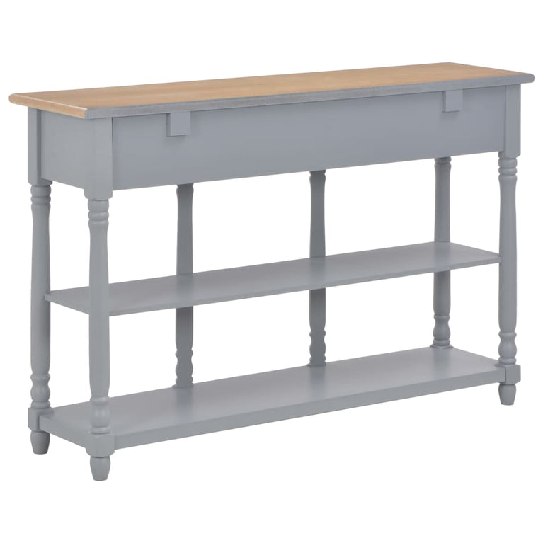 Wandtafel 120x30x76 cm MDF grijs MeubelReus