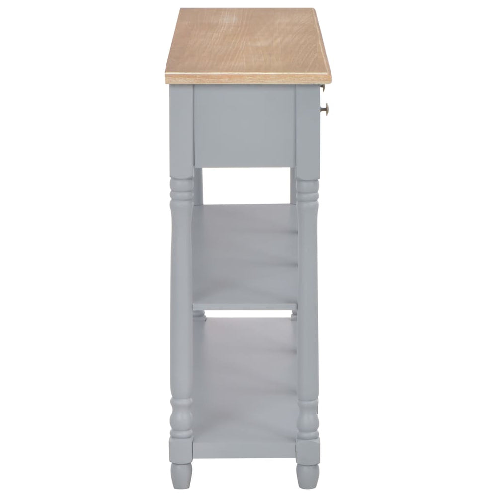 Wandtafel 120x30x76 cm MDF grijs MeubelReus