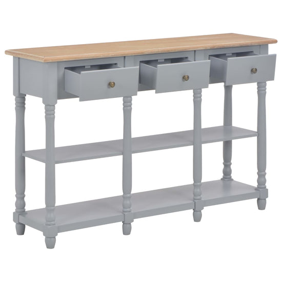 Wandtafel 120x30x76 cm MDF grijs MeubelReus