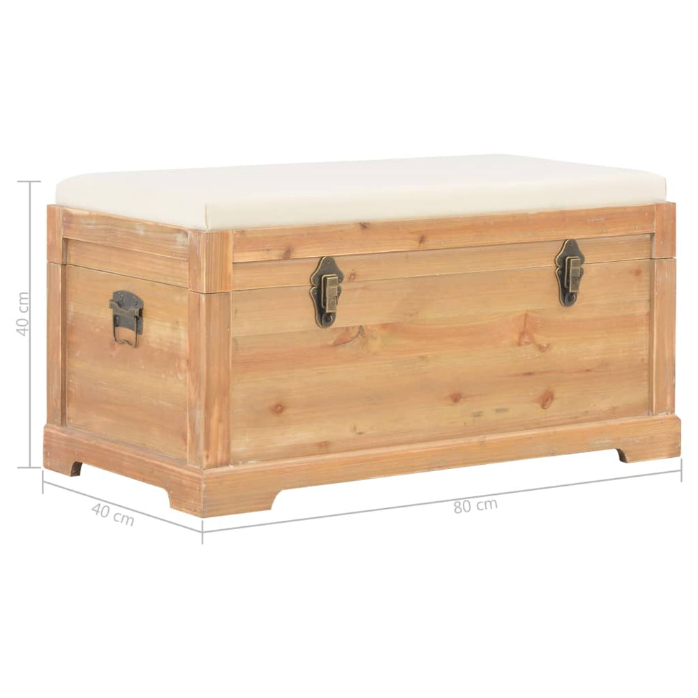 Opslagkist met kussen 80x40x40 cm MDF MeubelReus