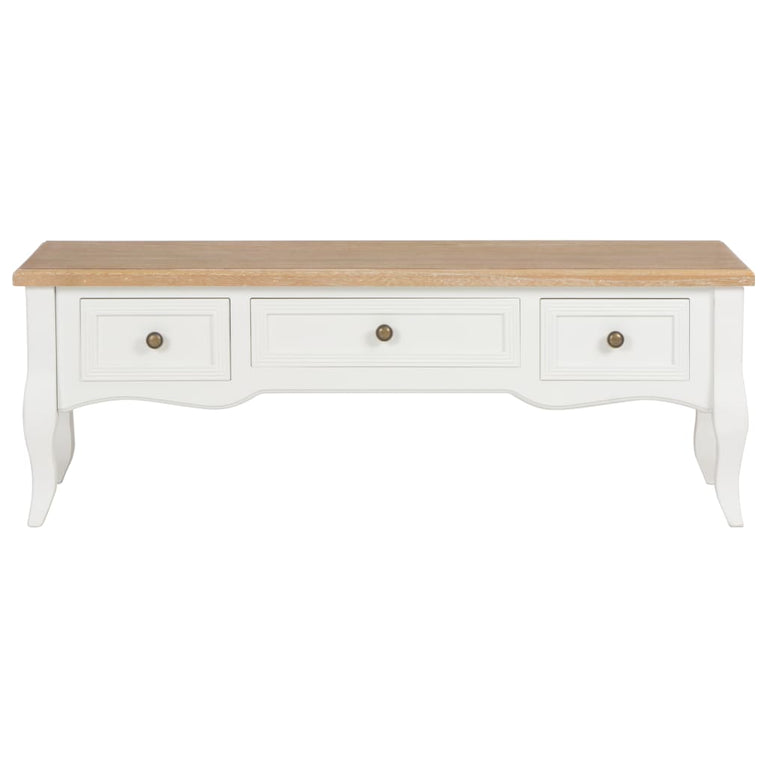 Tv-meubel 100x35x35 cm hout wit