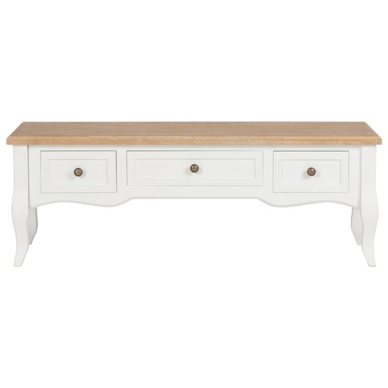 Tv-meubel 100x35x35 cm hout wit