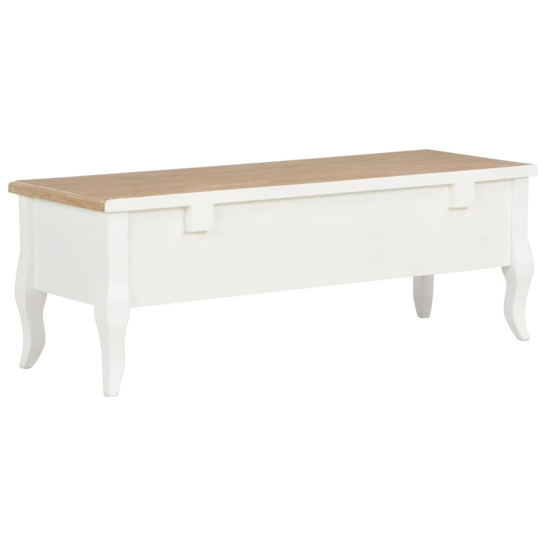 Tv-meubel 100x35x35 cm hout wit
