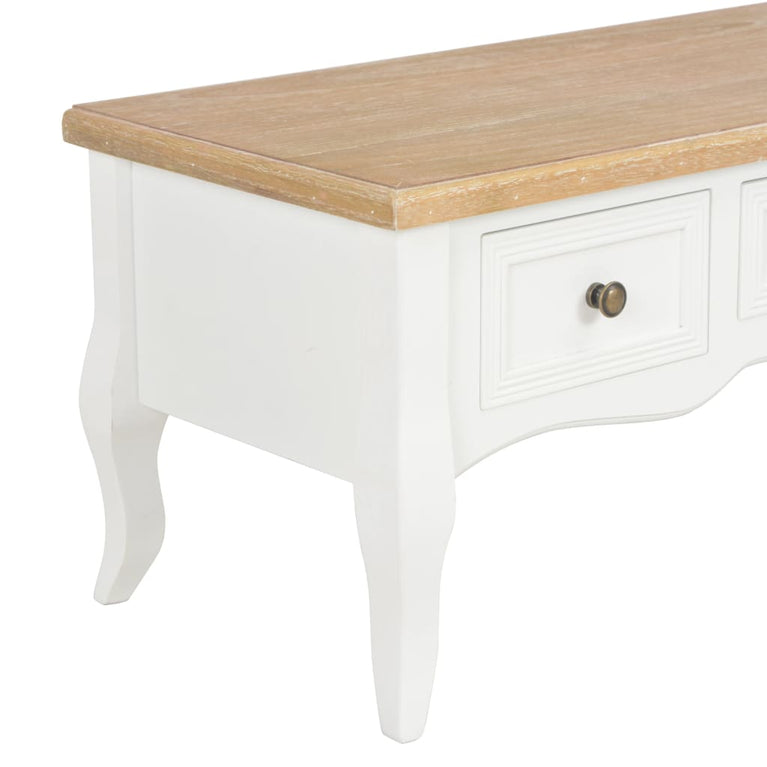 Tv-meubel 100x35x35 cm hout wit