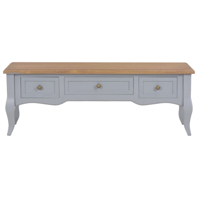Tv-meubel 100x35x35 cm hout grijs