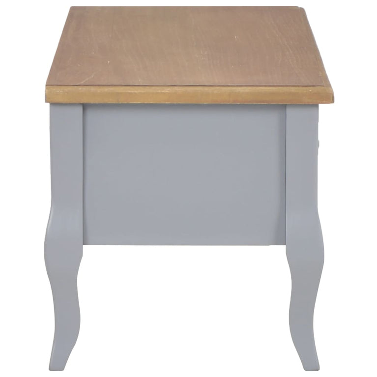 Tv-meubel 100x35x35 cm hout grijs