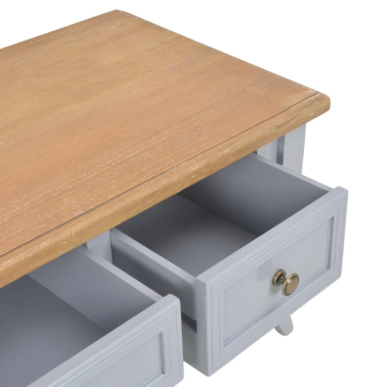 Tv-meubel 100x35x35 cm hout grijs