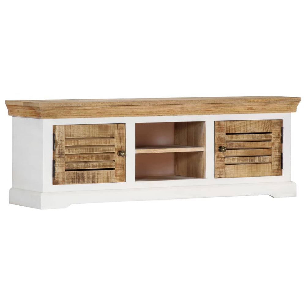 Tv-meubel 118x30x40 cm massief mangohout MeubelReus