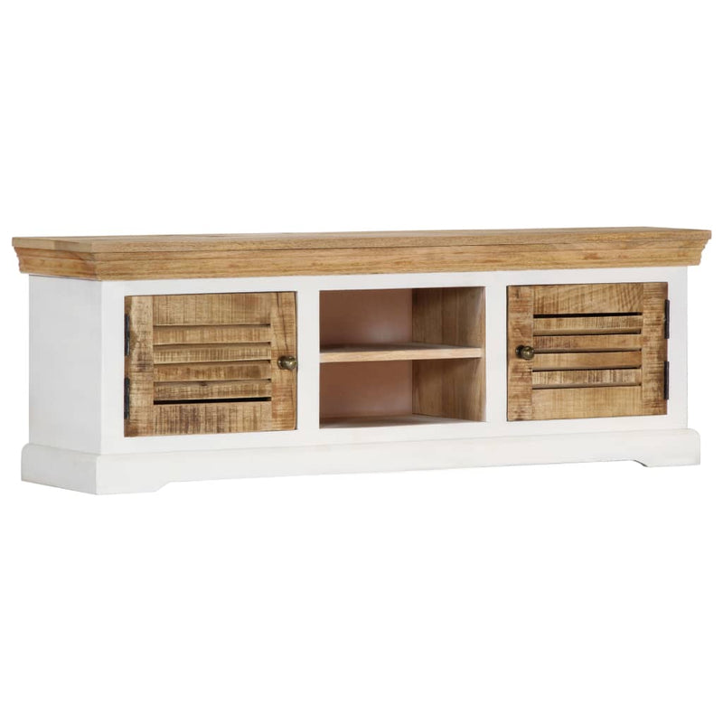 Tv-meubel 118x30x40 cm massief mangohout MeubelReus