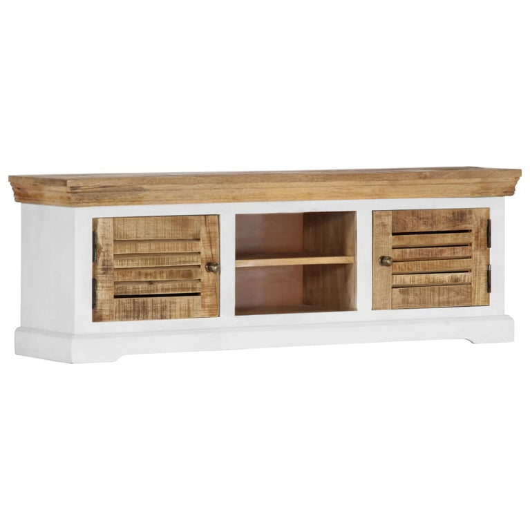Tv-meubel 118x30x40 cm massief mangohout MeubelReus