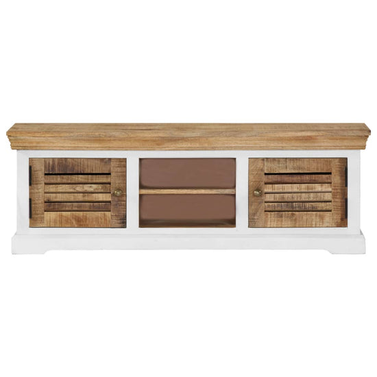 Tv-meubel 118x30x40 cm massief mangohout MeubelReus
